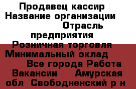 Продавец-кассир › Название организации ­ Diva LLC › Отрасль предприятия ­ Розничная торговля › Минимальный оклад ­ 20 000 - Все города Работа » Вакансии   . Амурская обл.,Свободненский р-н